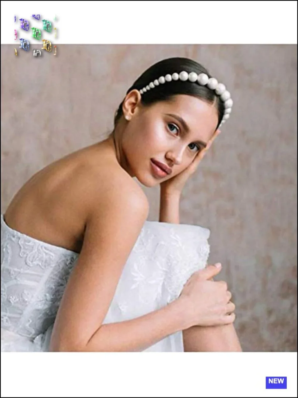 Elegant Faux Pearl Headband Hair Hoop for Women